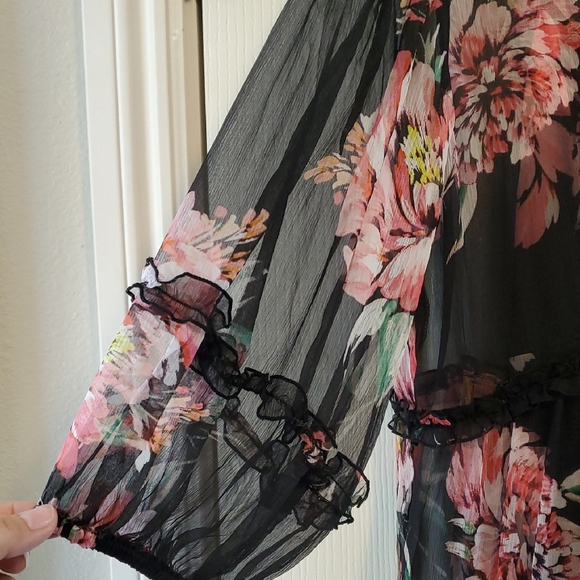 Johnny Was (Jade) Lizzy Silk Ruffle Maxi Dress - Picture 6 of 11